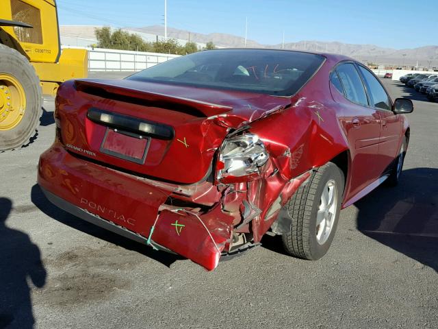 2G2WP582471201475 - 2007 PONTIAC GRAND PRIX MAROON photo 4
