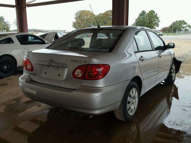 1NXBR32E63Z024384 - 2003 TOYOTA COROLLA SILVER photo 4