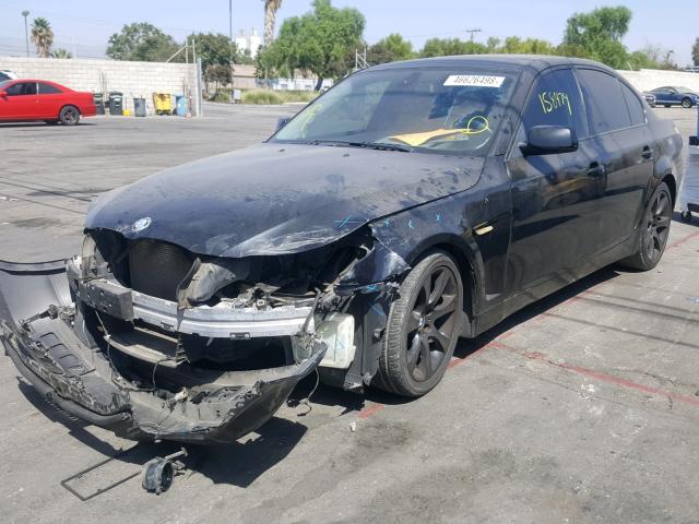 WBANB33554B112017 - 2004 BMW 545 I BLACK photo 2