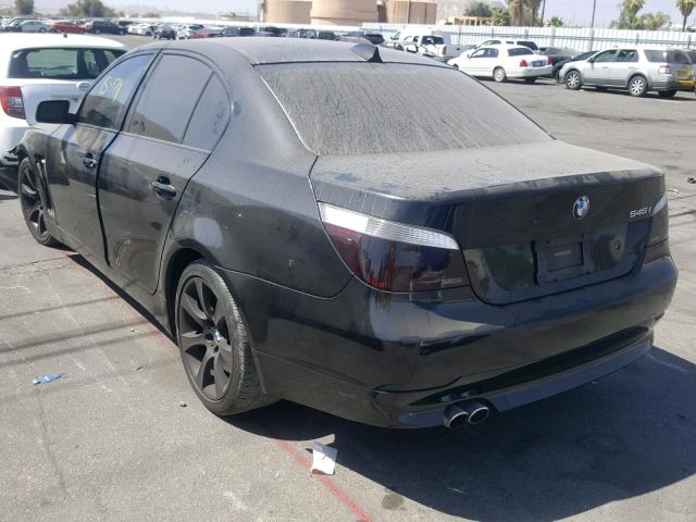 WBANB33554B112017 - 2004 BMW 545 I BLACK photo 3