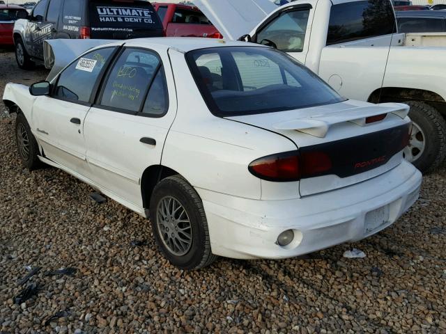 1G2JB524817305755 - 2001 PONTIAC SUNFIRE SE WHITE photo 3