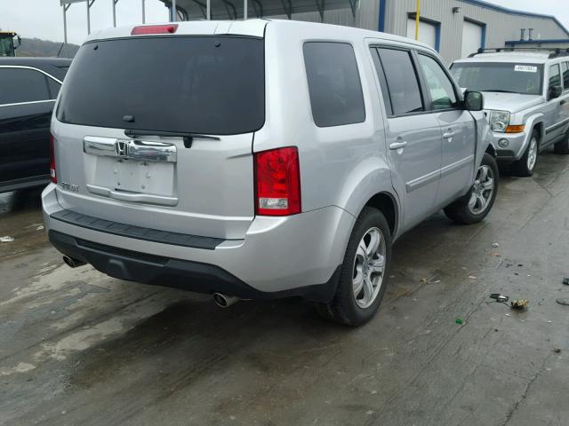 5FNYF3H58CB026287 - 2012 HONDA PILOT EXL SILVER photo 4