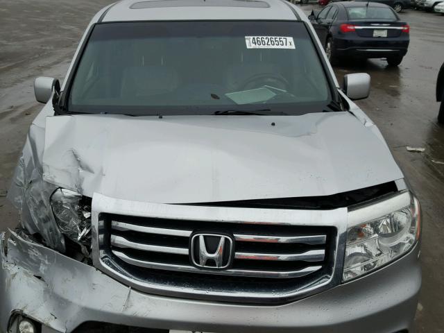 5FNYF3H58CB026287 - 2012 HONDA PILOT EXL SILVER photo 7