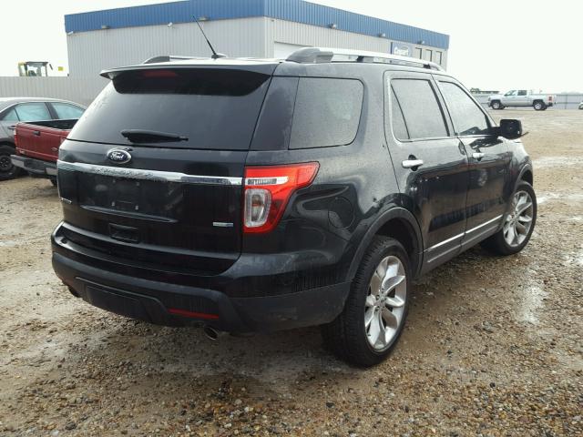 1FM5K8F84DGA54373 - 2013 FORD EXPLORER L BLACK photo 4