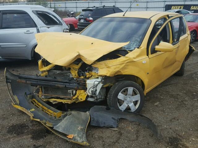 KL1TD66658B166392 - 2008 CHEVROLET AVEO BASE GOLD photo 2