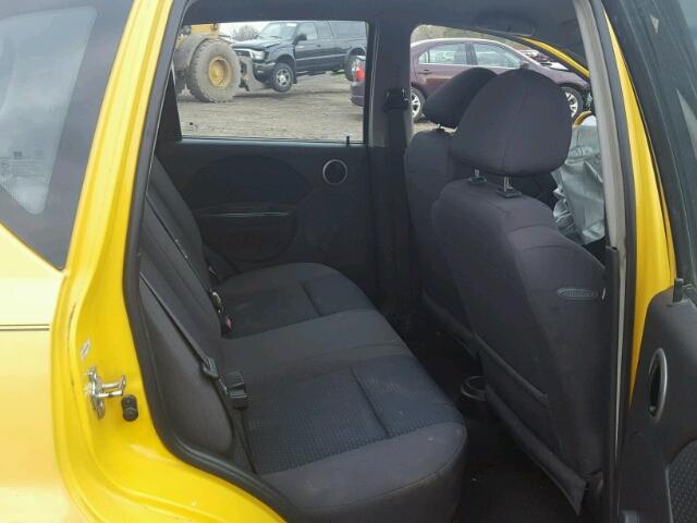 KL1TD66658B166392 - 2008 CHEVROLET AVEO BASE GOLD photo 6