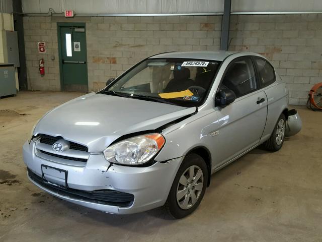 KMHCM36C39U133924 - 2009 HYUNDAI ACCENT GS SILVER photo 2