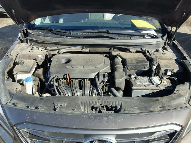 5NPE34AF7GH326849 - 2016 HYUNDAI SONATA SPO BROWN photo 7