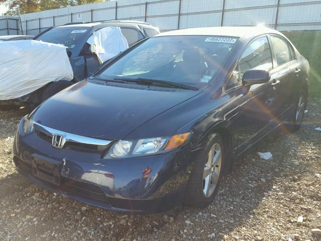 1HGFA16887L091183 - 2007 HONDA CIVIC EX BLUE photo 2