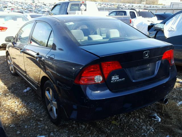 1HGFA16887L091183 - 2007 HONDA CIVIC EX BLUE photo 3