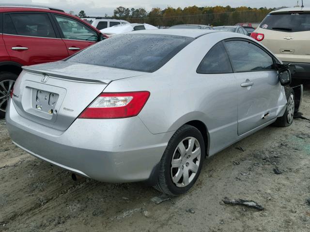 2HGFG12626H537911 - 2006 HONDA CIVIC LX SILVER photo 4