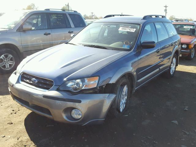 4S4BP61C557390183 - 2005 SUBARU LEGACY OUT BLUE photo 2