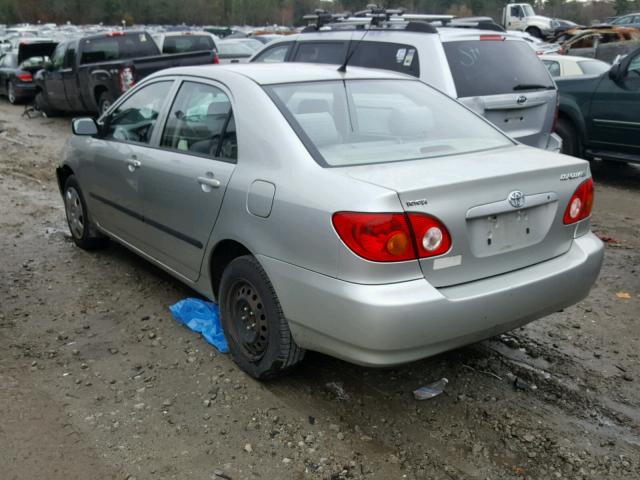 JTDBR32E742021026 - 2004 TOYOTA COROLLA CE SILVER photo 3