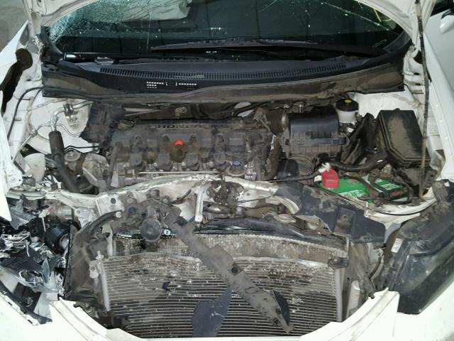 19XFB2F88DE220206 - 2013 HONDA CIVIC EX თეთრი ფოტო 7