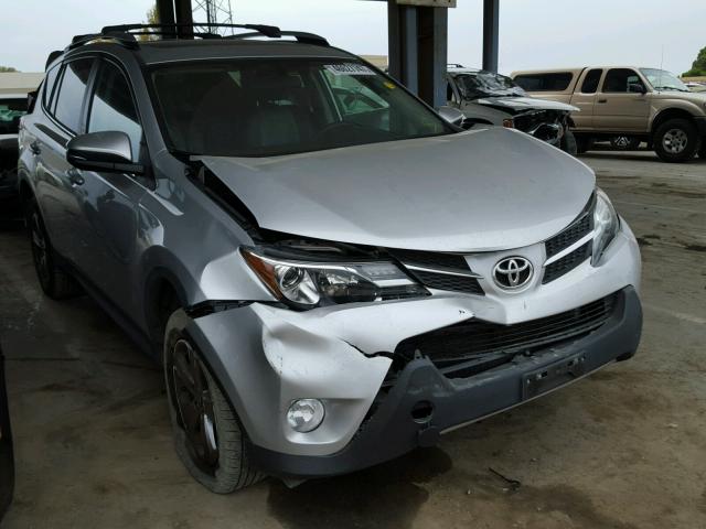 2T3WFREVXFW219215 - 2015 TOYOTA RAV4 XLE GRAY photo 1