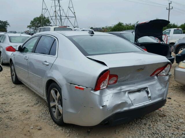 1G1ZC5EU5CF289782 - 2012 CHEVROLET MALIBU 1LT ვერცხლისფერი ფოტო 3