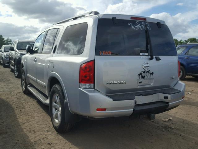 5N1AA0NC4AN600363 - 2010 NISSAN ARMADA SE SILVER photo 3