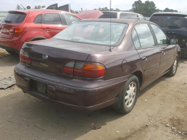 1G1NE52M1XY143550 - 1999 CHEVROLET MALIBU LS მუქწითელი ფოტო 4
