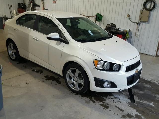 1G1JE5SB7F4107879 - 2015 CHEVROLET SONIC LTZ WHITE photo 1