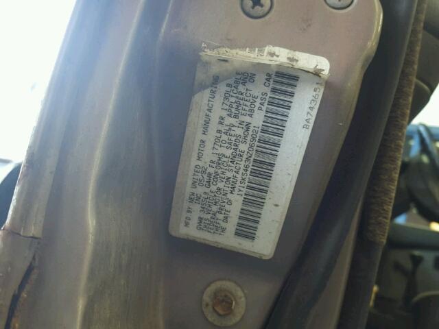 1Y1SK5463NZ069021 - 1992 GEO PRIZM BASE SILVER photo 10