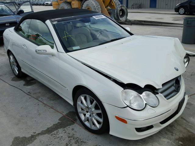 WDBTK56F77T077925 - 2007 MERCEDES-BENZ CLK 350 WHITE photo 1