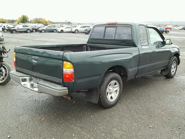 5TEVL52N64Z366683 - 2004 TOYOTA TACOMA GREEN photo 4