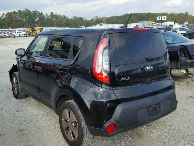 KNDJN2A29G7382970 - 2016 KIA SOUL BLACK photo 3