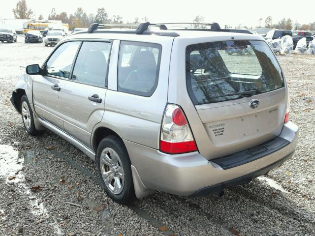 JF1SG63656H710535 - 2006 SUBARU FORESTER 2 SILVER photo 3