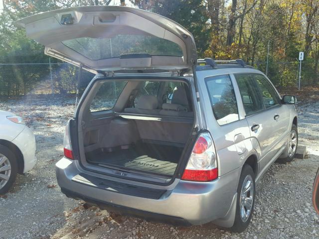 JF1SG63656H710535 - 2006 SUBARU FORESTER 2 SILVER photo 4