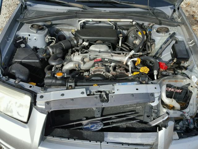 JF1SG63656H710535 - 2006 SUBARU FORESTER 2 SILVER photo 7
