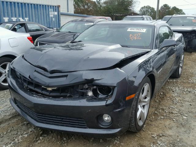 2G1FK1EJ9C9210045 - 2012 CHEVROLET CAMARO 2SS GRAY photo 2