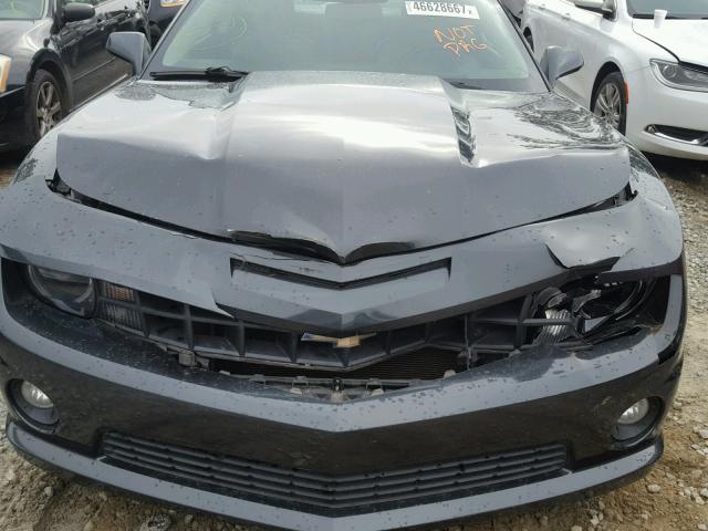 2G1FK1EJ9C9210045 - 2012 CHEVROLET CAMARO 2SS GRAY photo 7