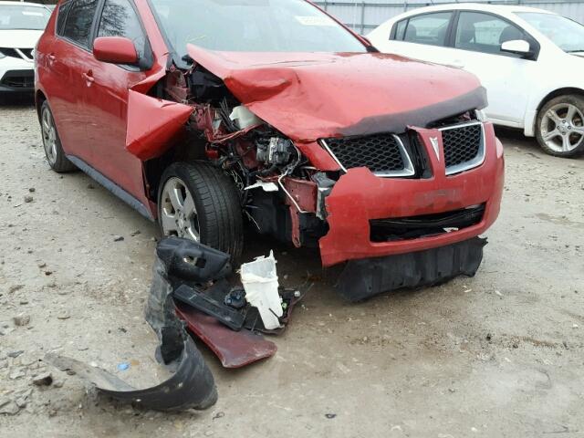 5Y2SP67019Z435471 - 2009 PONTIAC VIBE RED photo 9