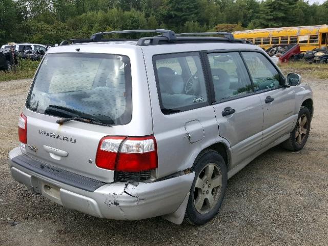 JF1SF65621H752041 - 2001 SUBARU FORESTER S SILVER photo 4
