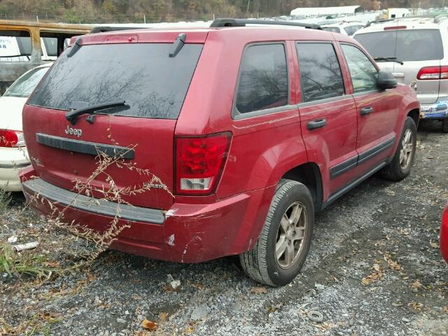 1J4GR48K55C713963 - 2005 JEEP GRAND CHER RED photo 4