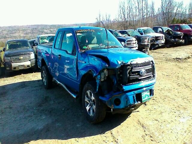 1FTEX1EMXDFB13749 - 2013 FORD F150 SUPER BLUE photo 1