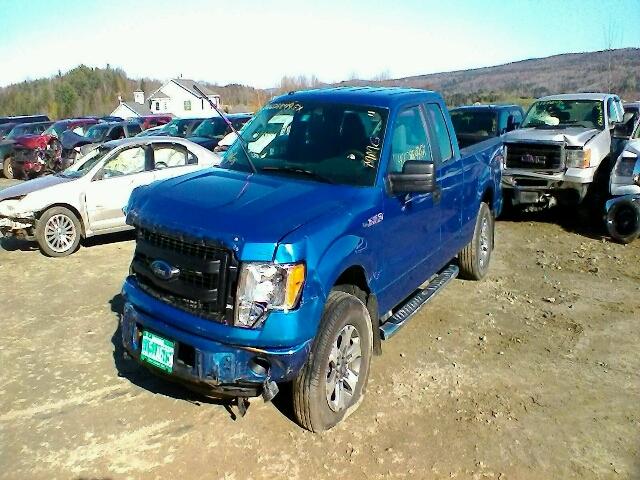 1FTEX1EMXDFB13749 - 2013 FORD F150 SUPER BLUE photo 2