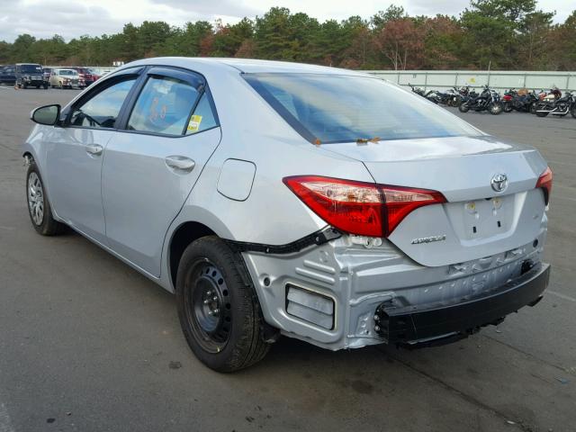 2T1BURHE3HC823797 - 2017 TOYOTA COROLLA L SILVER photo 3