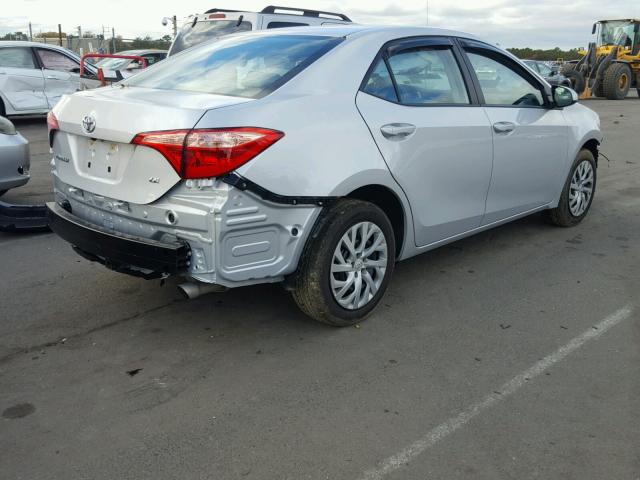 2T1BURHE3HC823797 - 2017 TOYOTA COROLLA L SILVER photo 4