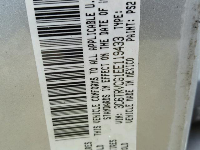 3C6TRVCG1EE119433 - 2014 RAM PROMASTER 银色 照片 10