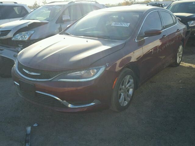 1C3CCCAB7FN737492 - 2015 CHRYSLER 200 LIMITE BURGUNDY photo 2