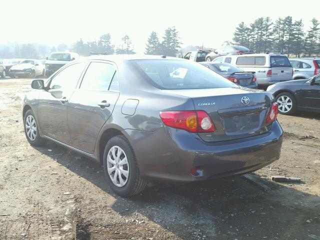 2T1BU40E49C175094 - 2009 TOYOTA COROLLA BA CHARCOAL photo 3