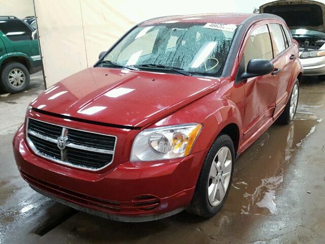 1B3HB48B27D598736 - 2007 DODGE CALIBER RED photo 2