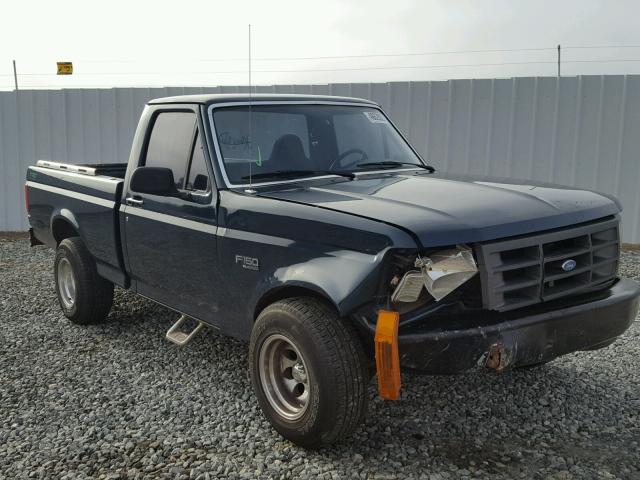 1FTDF15Y9SNB67936 - 1995 FORD F150 GREEN photo 1