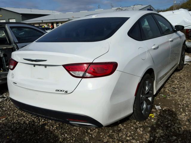 1C3CCCDG8FN541018 - 2015 CHRYSLER 200 S WHITE photo 4