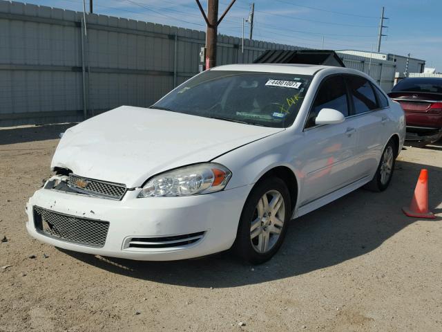 2G1WB5E32E1136364 - 2014 CHEVROLET IMPALA LIM WHITE photo 2