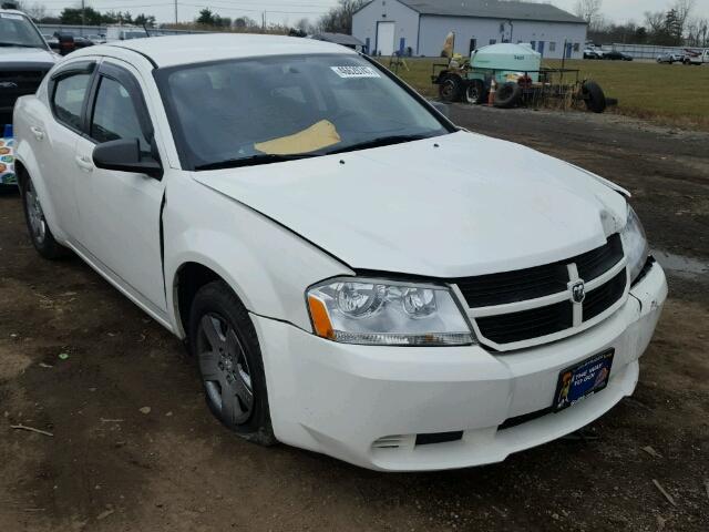 1B3CC4FB5AN218445 - 2010 DODGE AVENGER SX WHITE photo 1