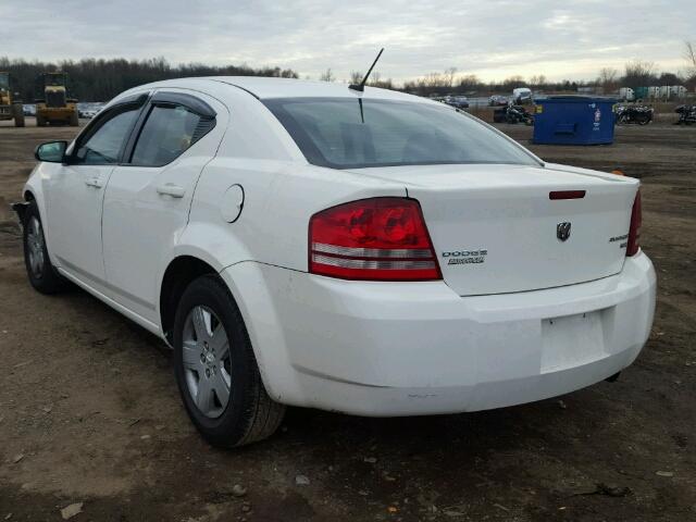 1B3CC4FB5AN218445 - 2010 DODGE AVENGER SX WHITE photo 3