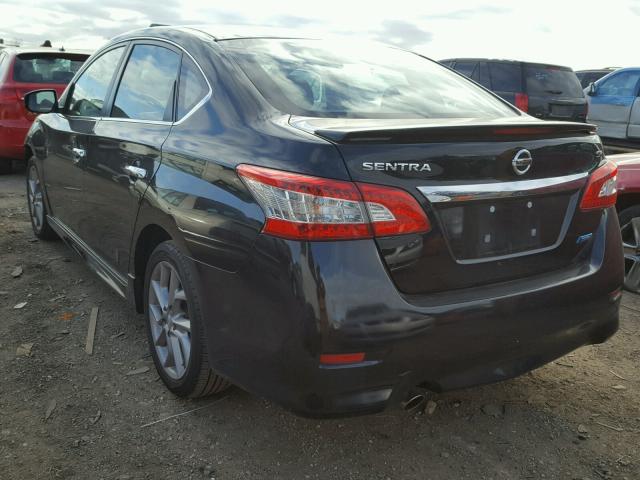 3N1AB7APXDL619249 - 2013 NISSAN SENTRA S BLACK photo 3