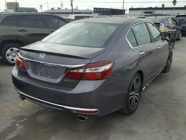 1HGCR2F59HA292126 - 2017 HONDA ACCORD SPO GRAY photo 4